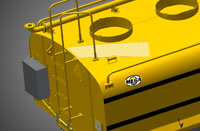 Access Ladder with Hand Rails